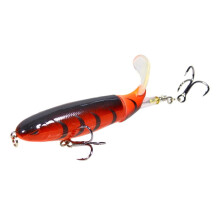 2 ks 10 cm/14 cm umelá vodná rybárska návnada Whopper Lure vykonáva plynulé otáčanie chvostového vybavenia