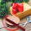 Weinrotes Samtband mit Kordel, 2 cm x 10 m 2
