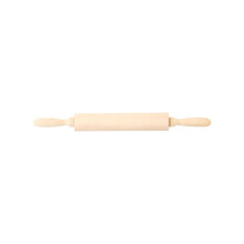 Rodillo de madera de 39 cm, madera maciza sin lacar, para albóndigas y repostería – Menos de 5 $, compatible con cocinas domésticas.