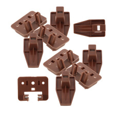 KALLORY 5 Sets Brown Drawer Replacement for Cabinet Drawers Home Furniture Hardware