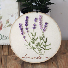 Beginner Embroidery Kit with Printed DIY Hmade Embroidery Set Includes 1 Pattern Cloth & Hoop Great Gift for & Adults