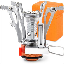 Backpacking Stove - Portable Camping Stove - Small Backpack Camp Single Burner for Propane Butane Isobutane Fuel