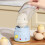 Egg Yolk Mixer Manual Puller, Eggs Spinner Quick Homogenizer, Egg Shaker, Silicone Whisk with Drawstring, Eggs Cookin Shaker 6