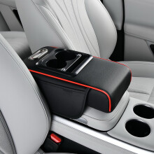 Apoio de braço para carro com porta-copos e compartimento para carregamento