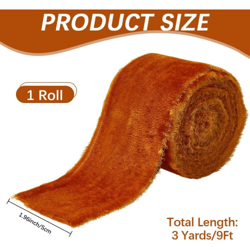 Fita de nylon cor chocolate de 2 polegadas, 1 rolo 1
