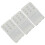 Stretch Elastic Bra Extender, 3-Hook, White (3-Pack) 1