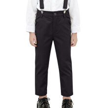Svarta skoluniformbyxor för pojkar, storlek 110