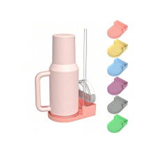 Water Bottle Drying Rack for 20 30 40oz Tumbler Cup, Silicone Countertop Bottle Holder for Cups Mugs Glasses Straw Cup Lid Drying 2pcs-green