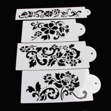 Lace Flower Cake Fondant Cookie Side Baking Stencil Wedding Decorating DIY Tools