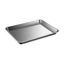 Rustproof Cookie Sheet Flat Bottom Tray Stainless Steel Flat Baking Pan For Cakes Breads And Pastries Preparation