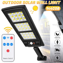 Solar Street Light Outdoor Solar Parking Lot Light, LED Wide Angle Lamp with Motion Sensor IP67 Waterproof Commercial Lighting Modern