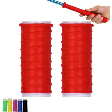 Fishing Rod Handle Grip Cover, Cold Shrink Silicone Rod Grip Sleeve, Anti-Slip Insulated Fishing Rod Handle Wrap, 5 Colors & 2 Length Options
