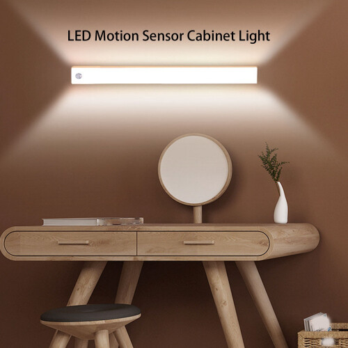 2PCS USB Rechargeable 21 LED Motion Sensor Light Strip for Wardrobe & Cabinet 2