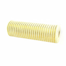 Christmas Mesh Ribbon Roll Gold for Tree Ornaments Crafting Decorations