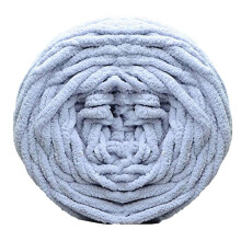 Chunky Gray Chenille Yarn for Hand Knitting – Soft Bulky Yarn for Blankets, Scarves, Sweaters & Cushions (1pc)