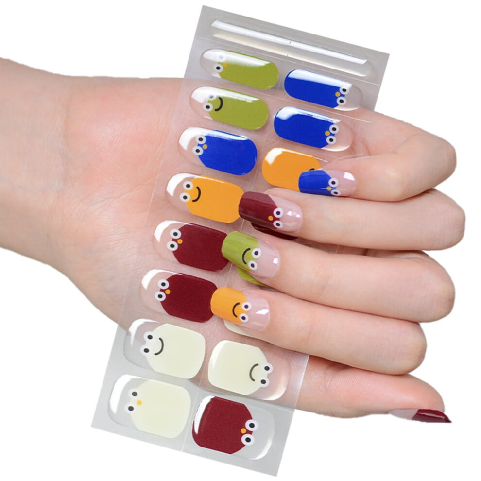 Semi Cured Gels Nails Polish Strips Nails Decals Lasting Gels Full Nails Wraps