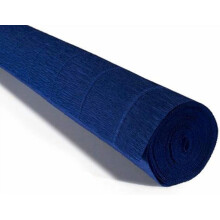Italian crepe paper roll heavy-weight 180 g midnight blue