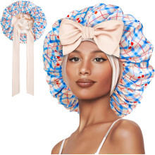 Gorro de seda con forro de satén para cabello rizado (1 unidad)