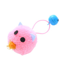 Juguete masticable suave para gatos con diseño de cabeza – Chirriante, 1 unidad