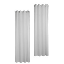 White Sheer Window Curtains Premium Snow Yarn Fabric Lightweight Drapes