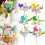 Artificial Easter Egg Branches with Bunny Berries and 5