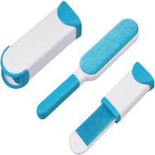 Pelzentferner / Fusselbürste 2 Stk. Weiß/blau