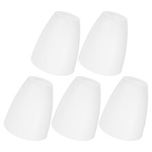Lot de 5 abat-jour de rechange en plastique blanc pour lampes suspendues, de table et lampadaires