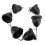 Iron Acorn Rain Chain 1m Black 1