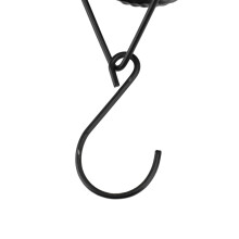 Acorn Cup Rain Chain Downspout Black