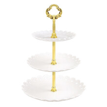 Présentoir à cupcakes à 3 étages, grand présentoir rond pour desserts, présentoir de service pour événements, cupcakes, desserts, goûters et