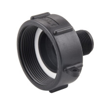 Adaptateur pour tuyau d'arrosage IBC de 250 gallons, raccord de vidange en plastique de qualité pour tuyau d'arrosage, filetage fin 2 pouces vers