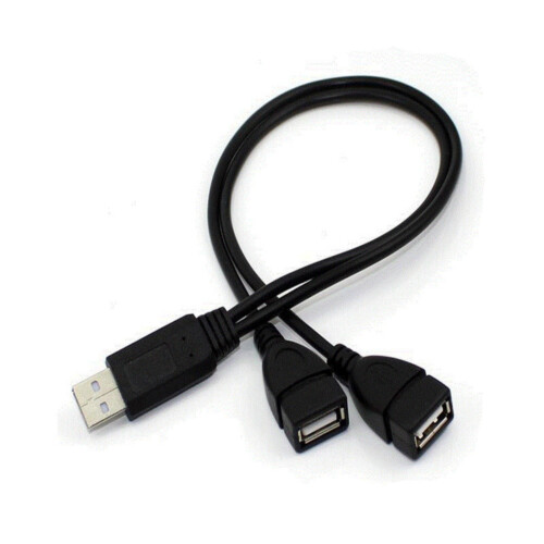 Καλώδιο διαχωριστή USB2.0 αρσενικό σε δύο θηλυκά USB, καλώδιο δεδομένων 2 θυρών USB Hub