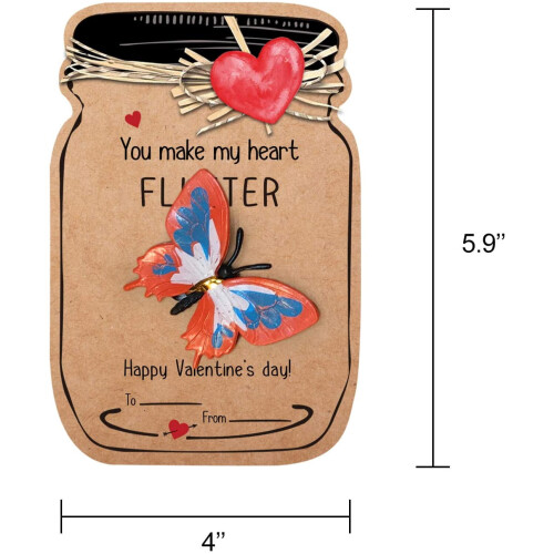 Love Bug Valentine Cards30-Pack with6Insect Designs 2