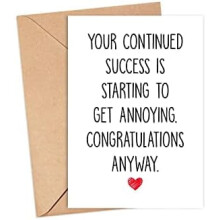 Funny Congratulations Card - Funny New Job Card - Graduation - Exams - Job Promotion - Well Done - Congratulations Job Card$$Office