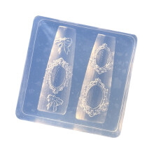 Moldes de silicone reutilizáveis para arte com padrões de molduras de fotos. Crie pingentes exclusivos (1 unidade/2 unidades).