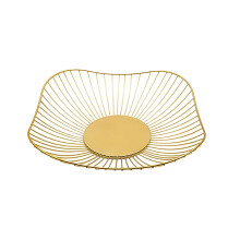 Corbeille à fruits moderne à un étage en fil de fer - Centre de table créatif pour présenter légumes, pain et en-cas