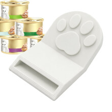 Otvírák na konzervy pro kočky, roztomilý tvar tlapky, protiskluzový gadget, nádobí na krmivo pro kočky, pro domácí mazlíčky, koťata,