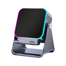 Altavoz Bluetooth inalámbrico 5 en 1 con inducción, soporte ajustable, rotación de 360, sonido HD, luces RGB y batería de 5000 mAh. Compatible