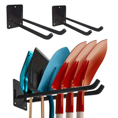 Große, robuste Wandhaken, 2er-Set, beschichtetes Eisen 1