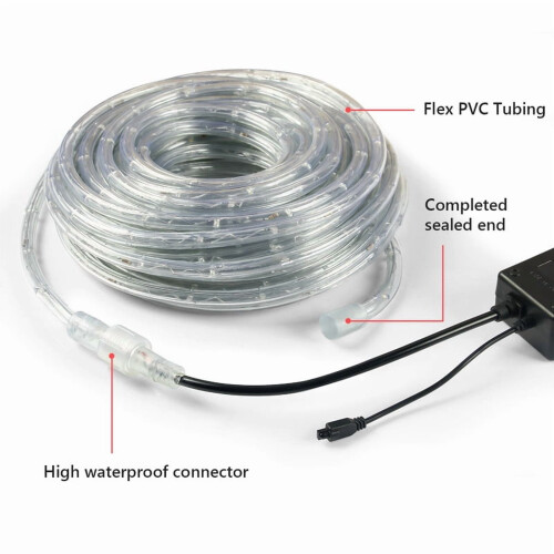 Guirlande lumineuse LED RGB de 12 m – Étanche, sécable, avec télécommande 2