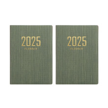 Paquete de 2 agendas diarias/semanales/mensuales 2025-2026 (enero de 2025 a diciembre de 2026), cuaderno académico estético, 10,7 cm x 7,9 cm,