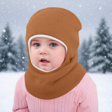 Kids Winter Fleece Knit Hat With Ear Warm Thermal For Infants Toddlers Boys Girls Cold Weather Outdoor