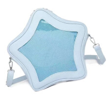 YIEMEEN Trendy japonská sladká crossbody kabelka s priehľadným vreckom a zipsom, taška cez rameno Itabag