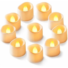 24 kpl liekittömät LED-teekynttilät, paristokäyttöiset, yli 200 tuntia, yhteensopiva kynttilälyhtyjen pidikkeiden kanssa, häihin,