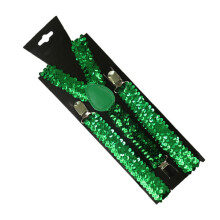 Shinning Suspenders for Men and Woman Elastic Wide Adjustable Heavy Duty Strong Pant Clip Suspender Costume