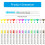 Fluorescerende overstregningstusch til kalender, journalplanlægger15 5