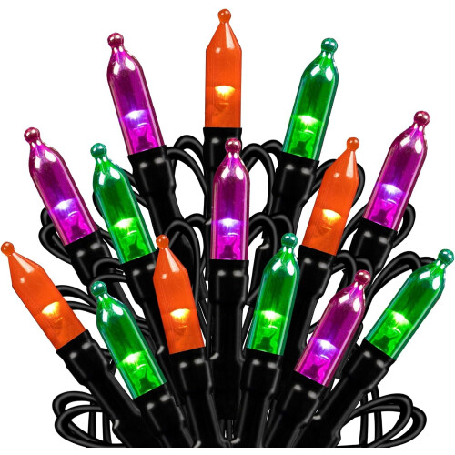 Halloween Mini Ljusslinga 200LED 65FT Vattentät