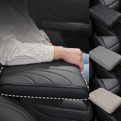 Auto Armsteun Box Pad Memory Foam Kussen Zwart Grijs Beige 2