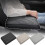 Fortykket bilarmlænsbokspude til memory foam sort beige grå 4