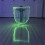 LED Praise Dance Flag with Retractable Pole, Semicircular 2